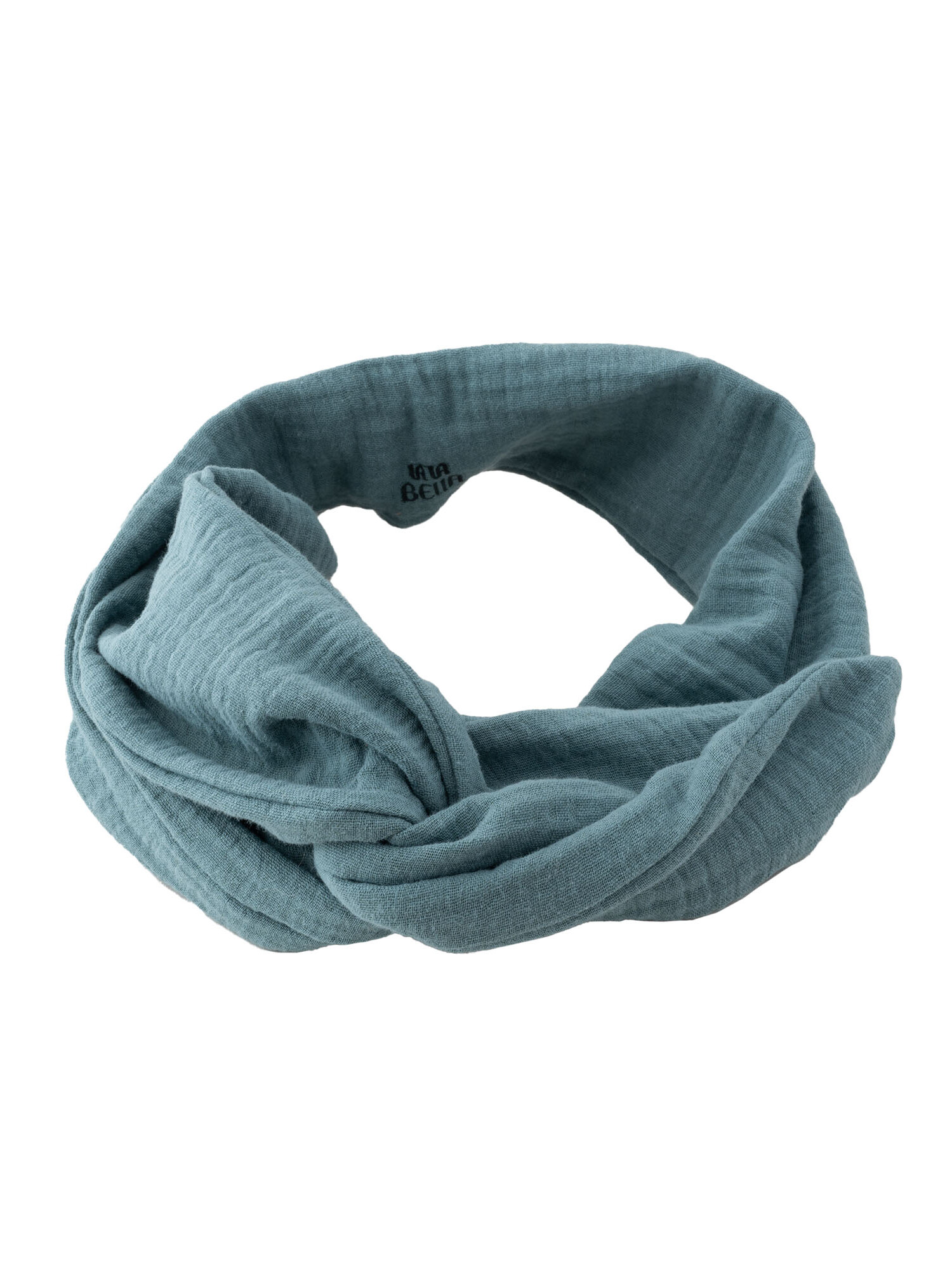 Blauwe bandeau haarband