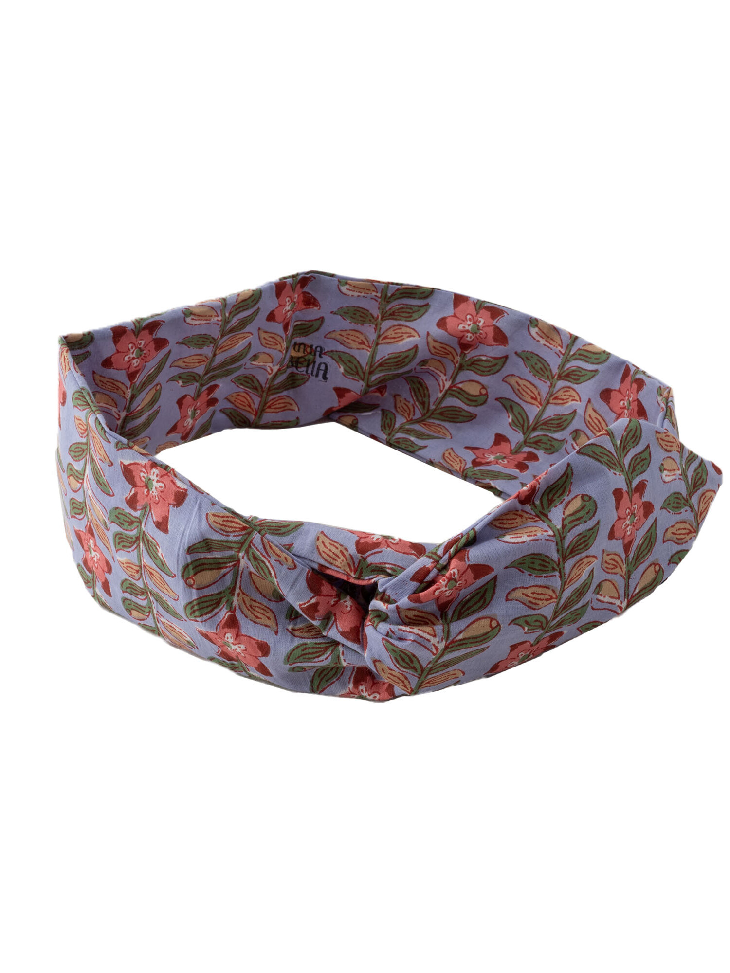 Bohemian blockprint haarband met ijzerdraad