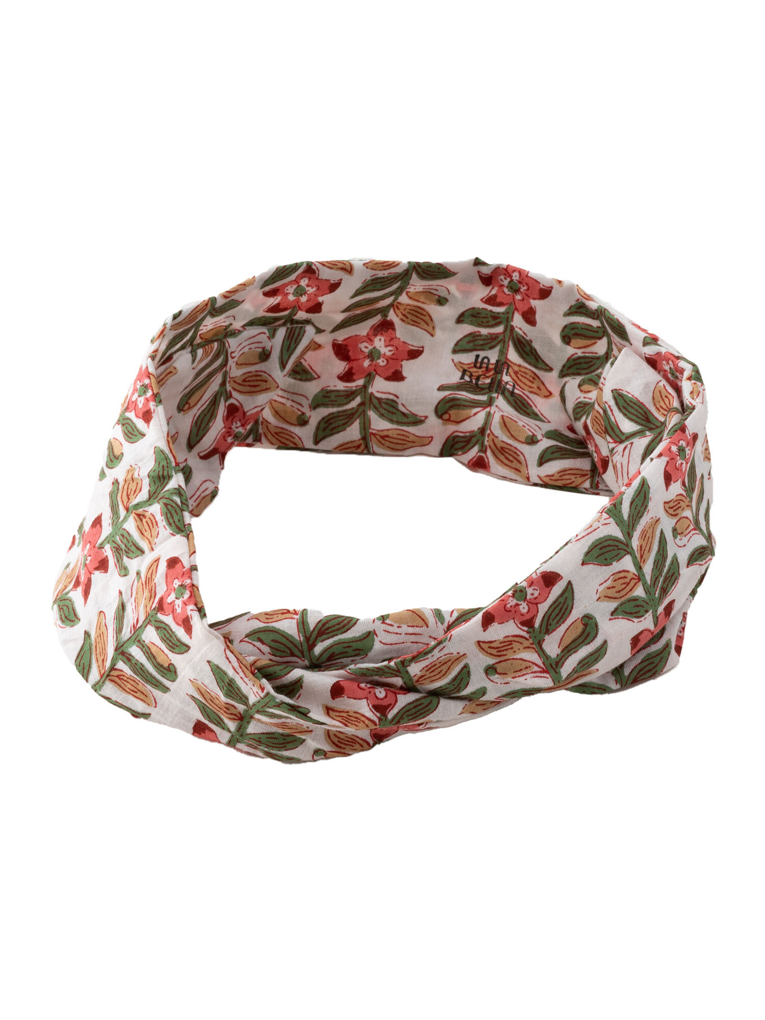 Bohemian blockprint haarband met ijzerdraad
