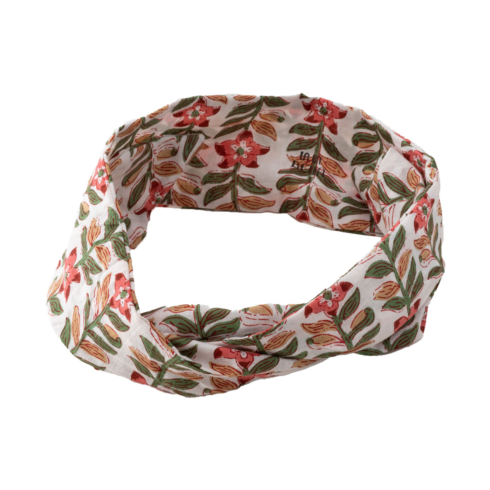 Bohemian blockprint haarband met ijzerdraad