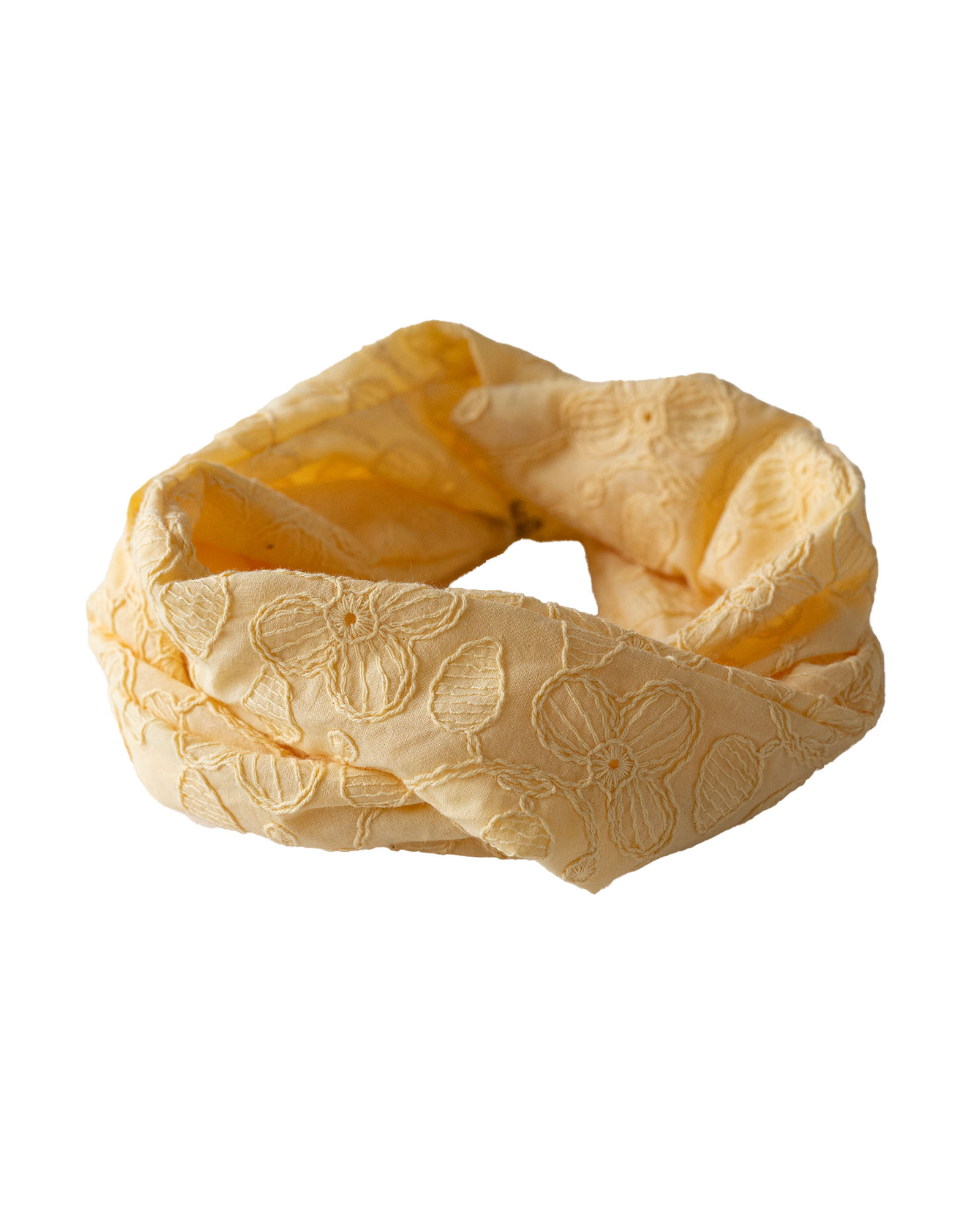 Gele haarband bloemen