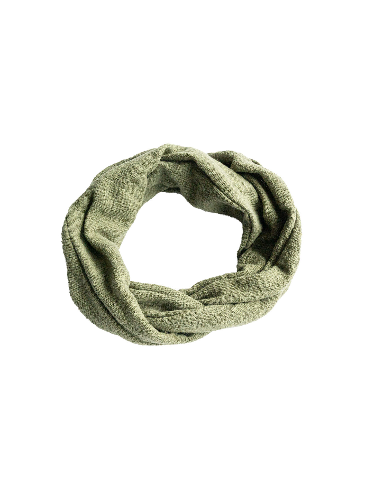 groene linnen look haarband