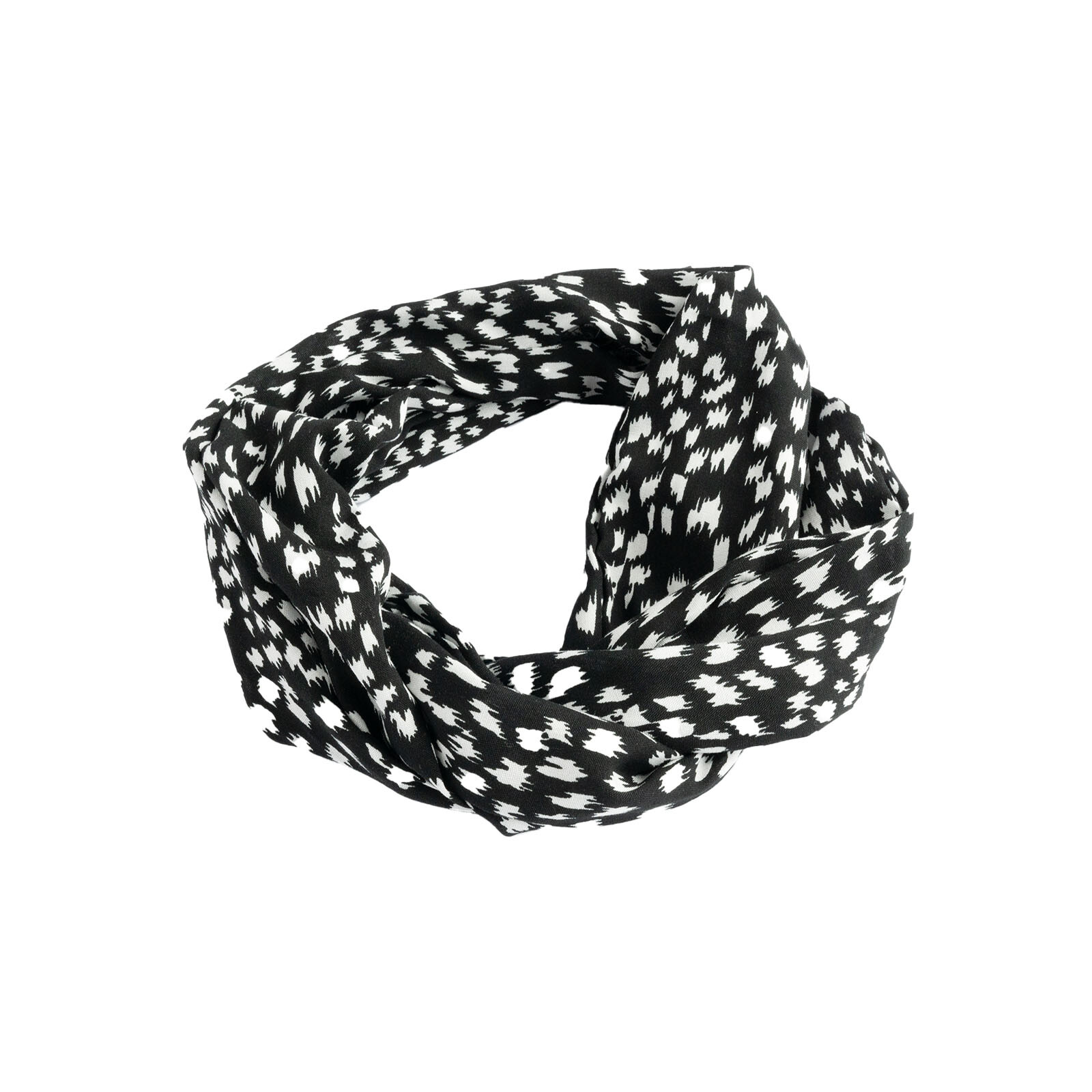zwart witte haarband met ijzerdraad