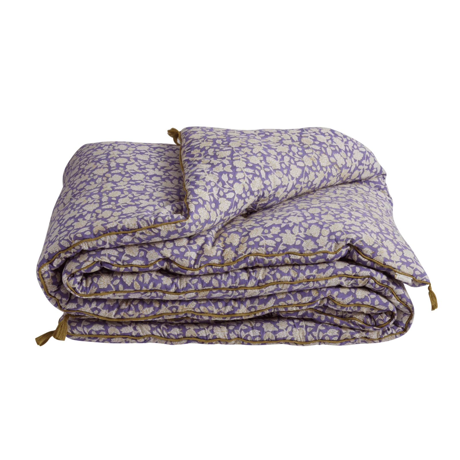 blockprint paarse boho deken Bonheur du jour