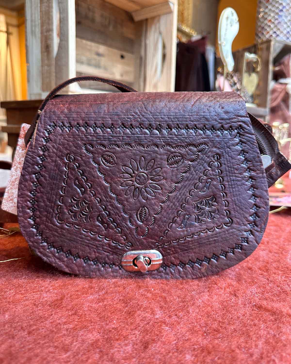 Leren handtasje Liora – voorkant