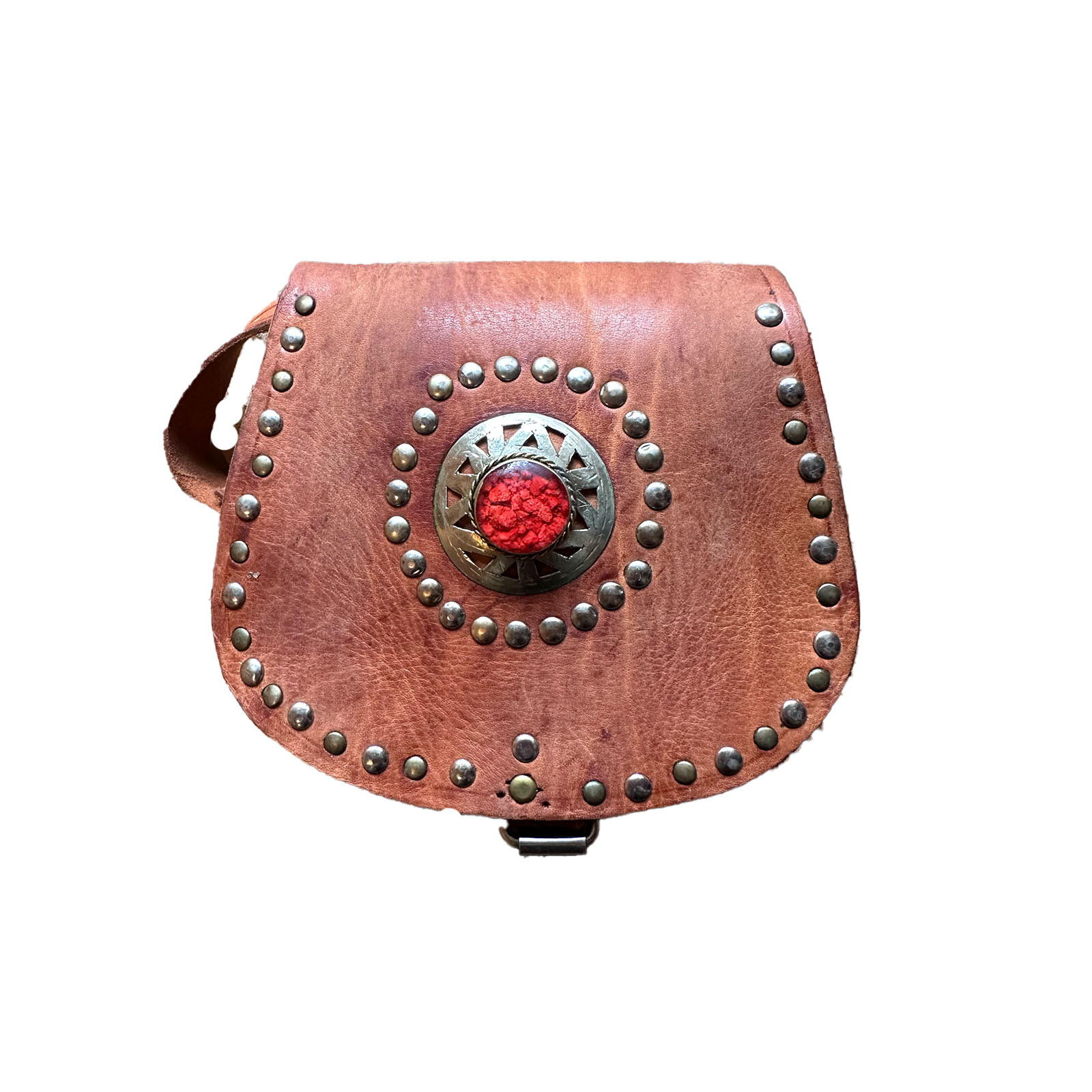 Rabat - Leren handtasje met steen