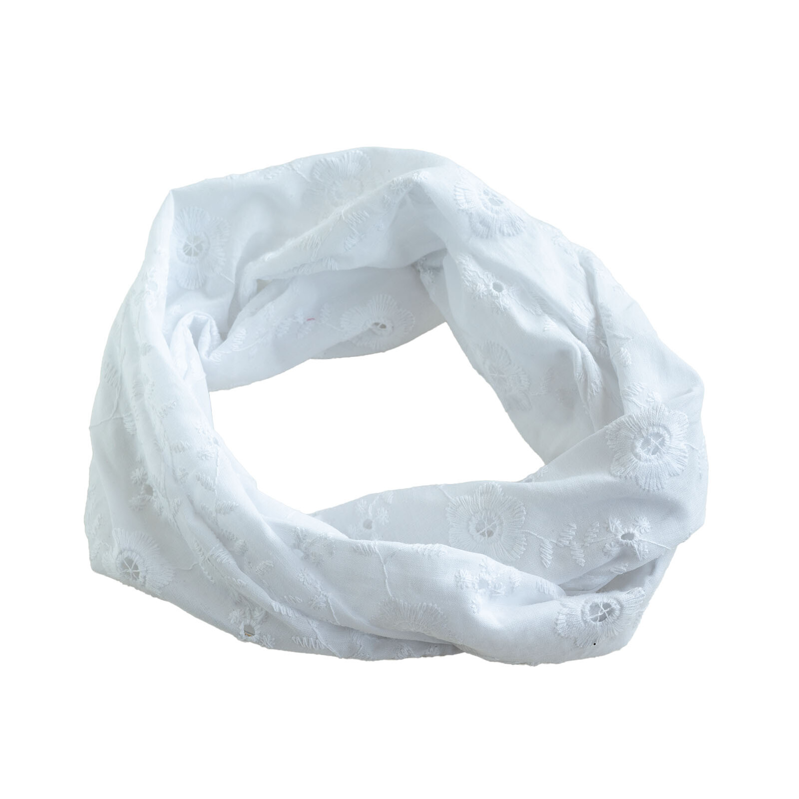 witte broderie haarband met ijzerdraad