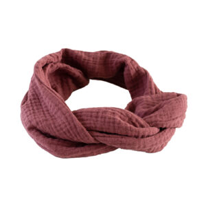 mauve blust roze haarband met ijzerdraad