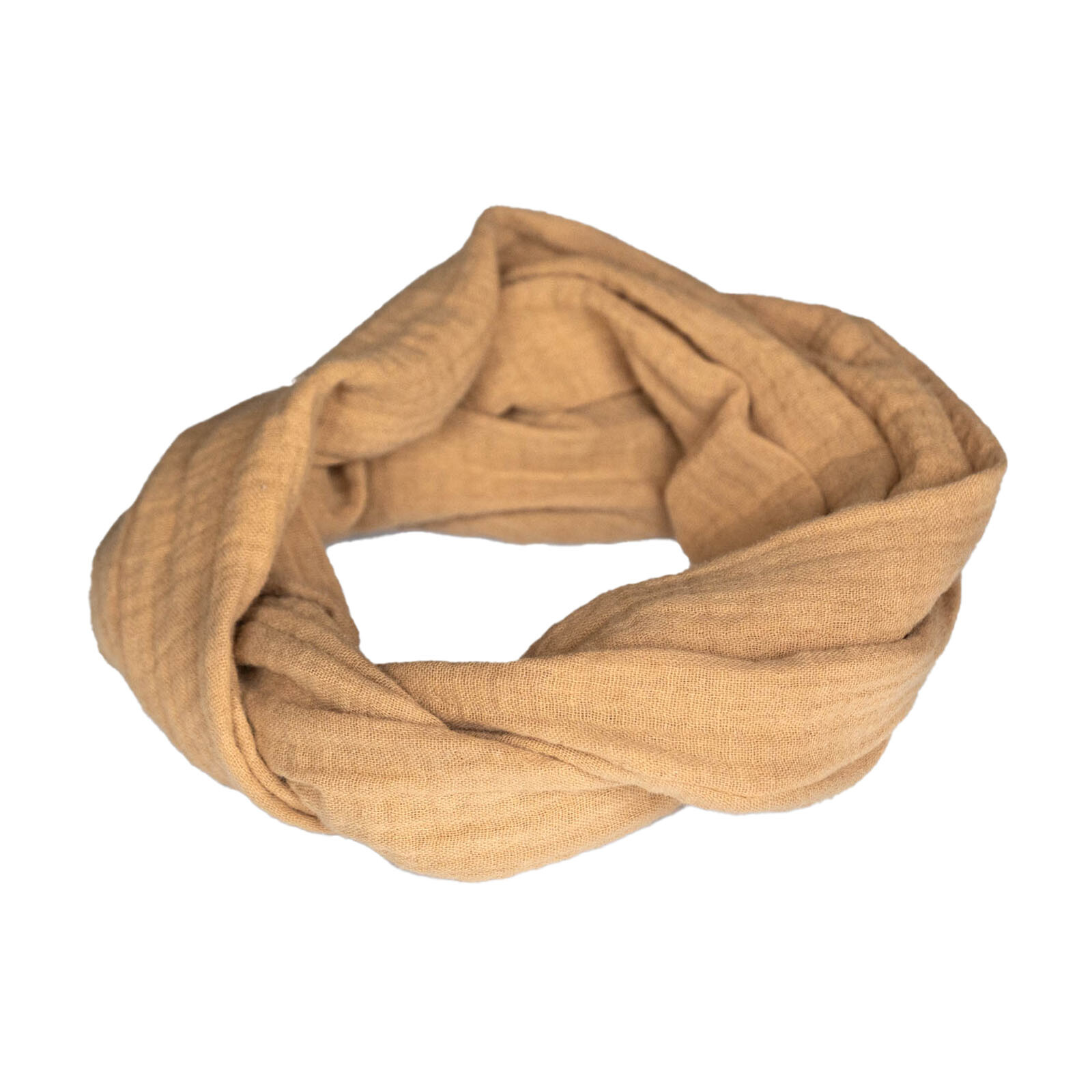 Handgemaakte boho haarband ‘Shiloh’ camel