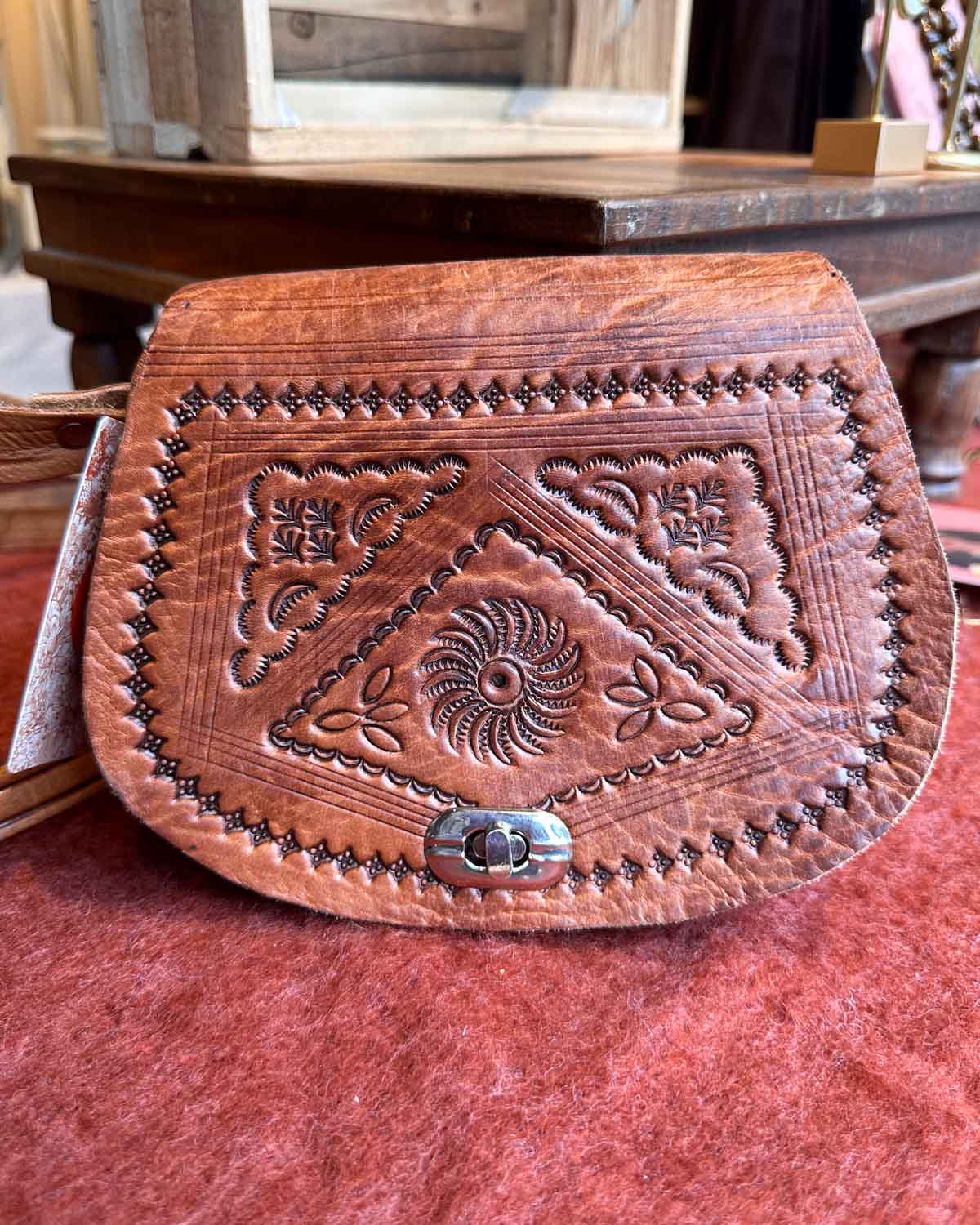 Leren handtasje Lara – voorkant