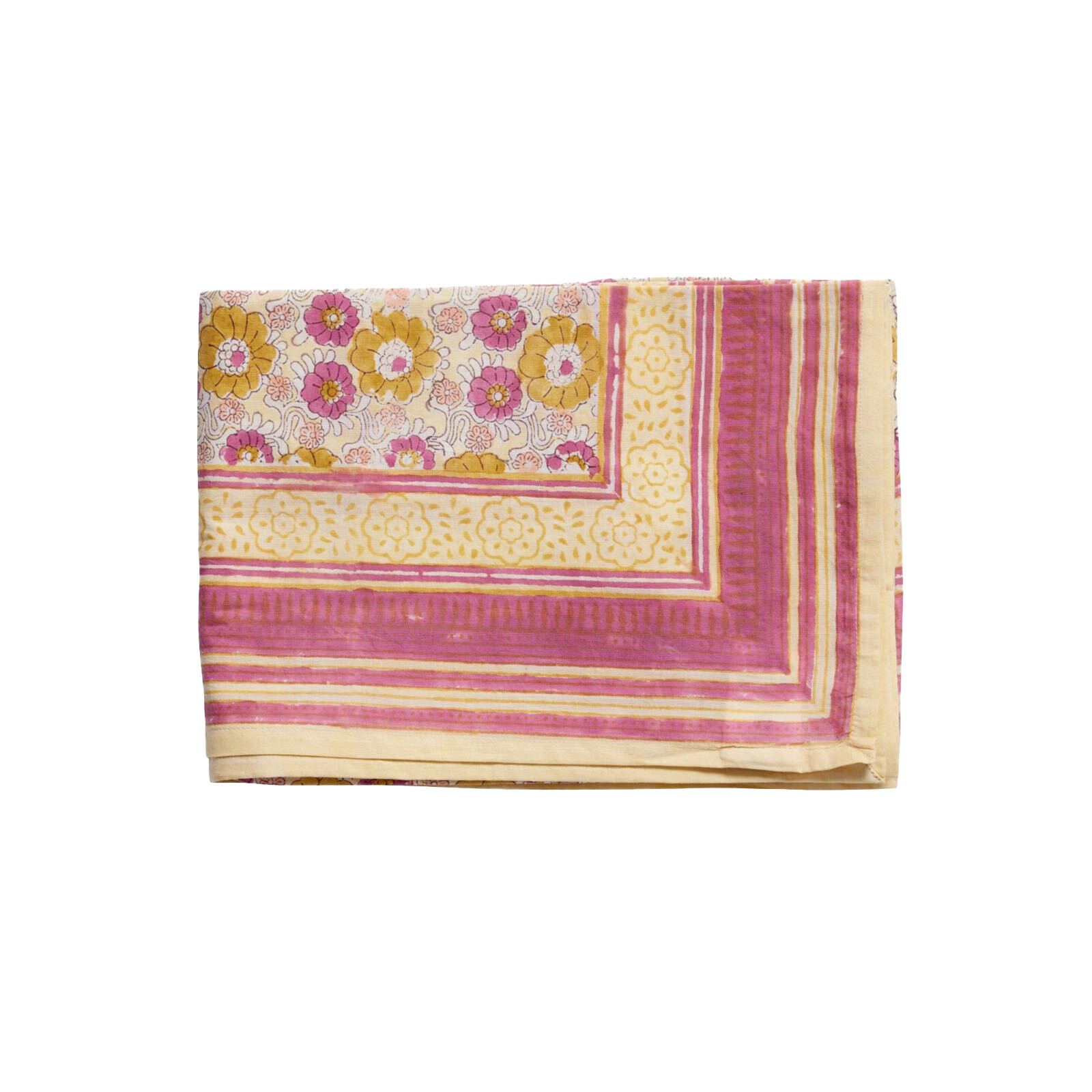 blockprint tafelkleed lavanda bonheur du jour