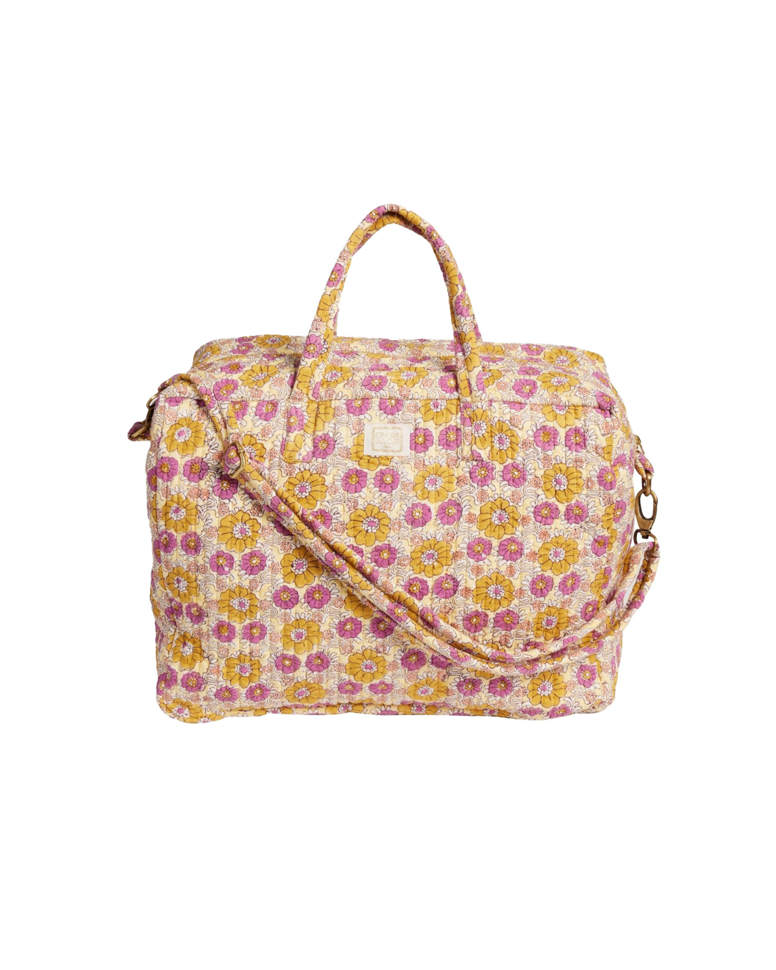 quilted weekendtas lavanda bonheur du jour