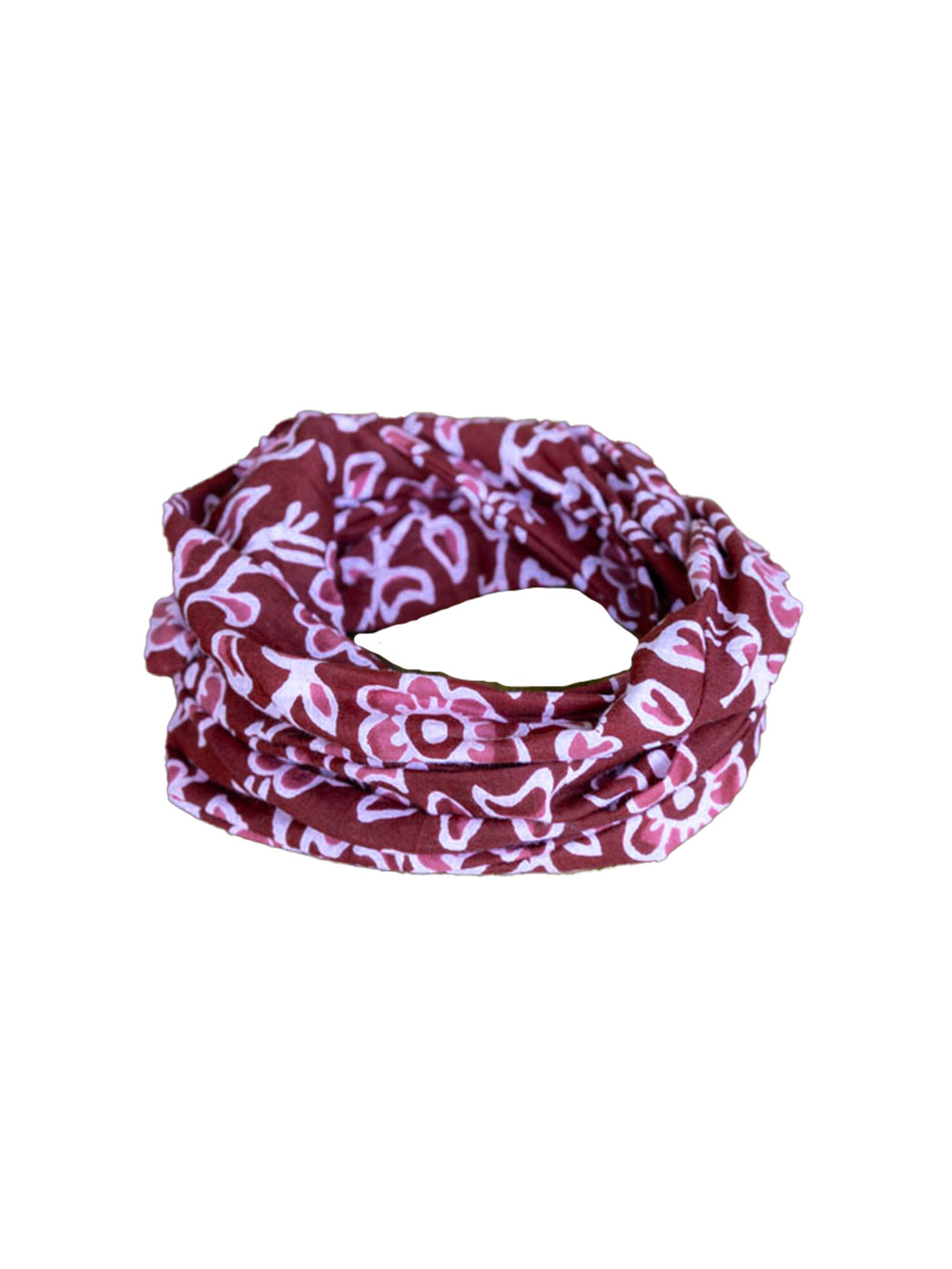 boho haarband bloemenprint bordeaux