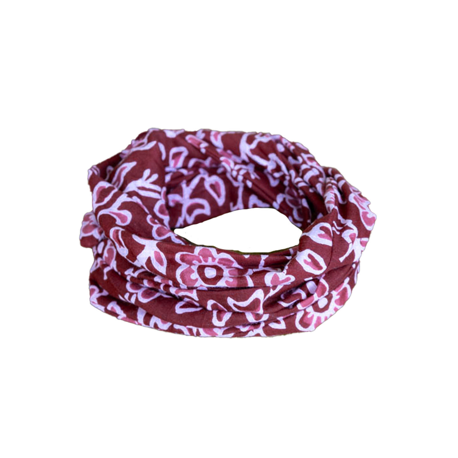 boho haarband bloemenprint bordeaux